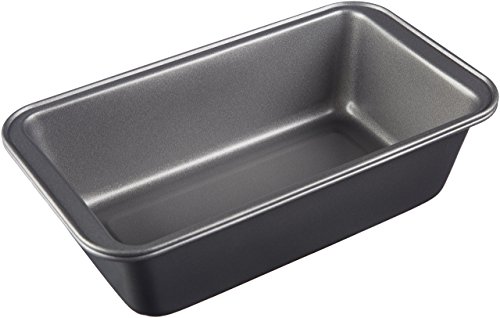 AmazonBasics - Moldes para hornear pan, antiadherentes, de acero al carbono, juego de 2, 23.5 x 12.7 x 7 cm