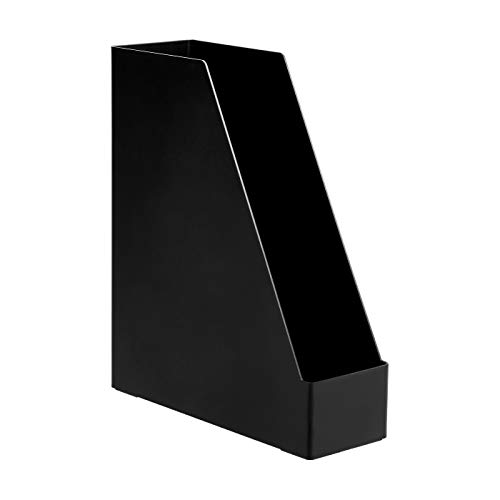 AmazonBasics Organizador de plástico, revistero, negro, paquete de 2 AmazonBasics Organizador de plástico, revistero, negro, paquete de 2