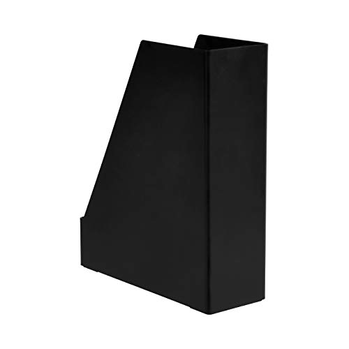 AmazonBasics Organizador de plástico, revistero, negro, paquete de 2 AmazonBasics Organizador de plástico, revistero, negro, paquete de 2