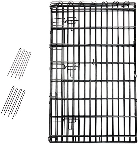 AmazonBasics - Parque de juegos y ejercicios para mascotas, paneles de valla metálica, plegable, 152,4 x 152,4 x 106,6 cm AmazonBasics - Parque de juegos y ejercicios para mascotas, paneles de valla metálica, plegable, 152,4 x 152,4 x 106,6 cm