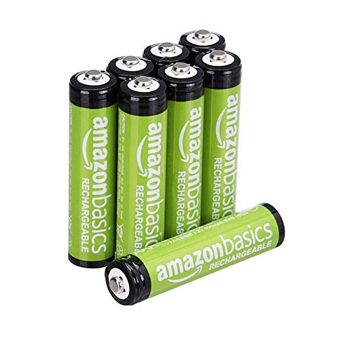 AmazonBasics - Pilas AAA recargables, precargadas, paquete de 8 (el aspecto puede variar) AmazonBasics - Pilas AAA recargables, precargadas, paquete de 8 (el aspecto puede variar)