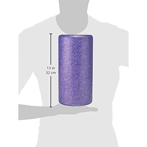 AmazonBasics - Rodillo redondo de ejercicio/terapia, de espuma de alta densidad, 30,48 cm, morado AmazonBasics - Rodillo redondo de ejercicio/terapia, de espuma de alta densidad, 30,48 cm, morado