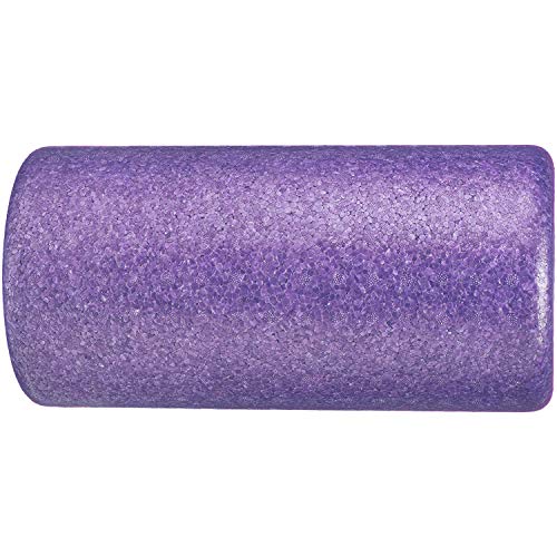 AmazonBasics - Rodillo redondo de ejercicio/terapia, de espuma de alta densidad, 30,48 cm, morado