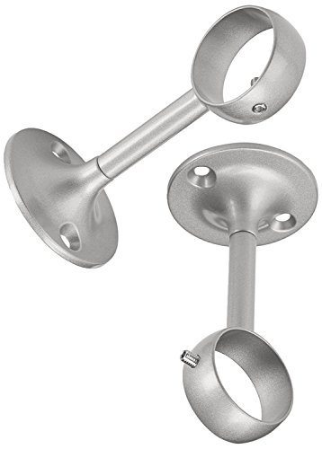 AmazonBasics - Set de 2 soportes ajustables de techo - Níquel AmazonBasics - Set de 2 soportes ajustables de techo - Níquel