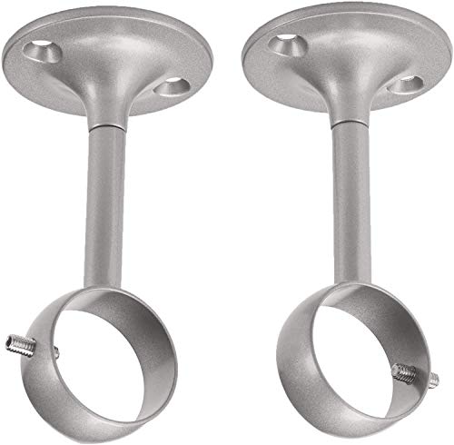 AmazonBasics - Set de 2 soportes ajustables de techo - Níquel AmazonBasics - Set de 2 soportes ajustables de techo - Níquel