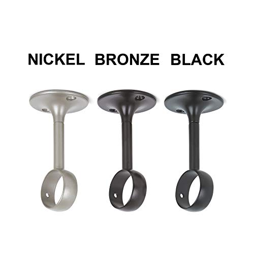 AmazonBasics - Set de 2 soportes ajustables de techo - Níquel AmazonBasics - Set de 2 soportes ajustables de techo - Níquel