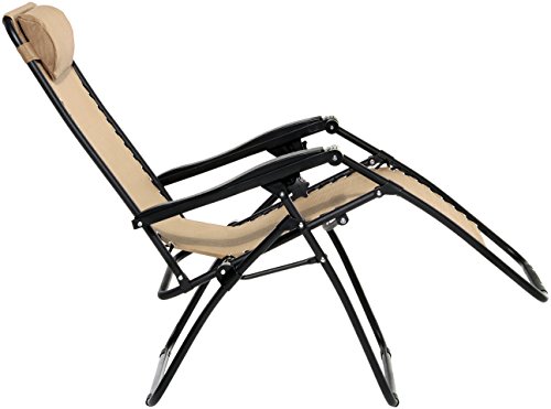 AmazonBasics Silla Gravedad Cero, Beige AmazonBasics Silla Gravedad Cero, Beige