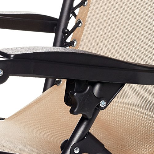 AmazonBasics Silla Gravedad Cero, Beige AmazonBasics Silla Gravedad Cero, Beige