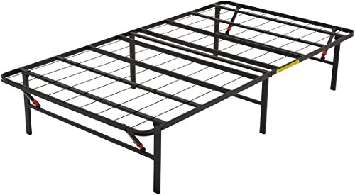 AmazonBasics - Somier fijo plegable, montaje sin herramientas, permite almacenar debajo de la cama, 90 x 200 cm