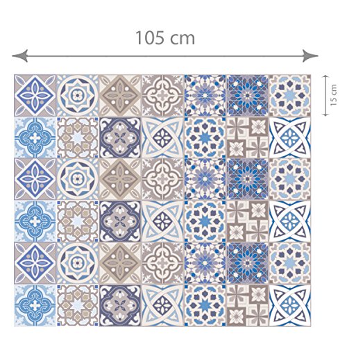 Ambiance-Live col-stairs-ROS-A920_15x105cm_6bandes Stickers Adhesivos Escalera carrelages, Vinilo, Multicolor, 6 bandes de 15x105 cm, 6 Unidades Ambiance-Live col-stairs-ROS-A920_15x105cm_6bandes Stickers Adhesivos Escalera carrelages, Vinilo, Multicolor, 6 bandes de 15x105 cm, 6 Unidades