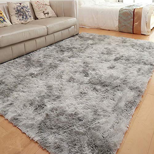 AMCER Alfombras de habitacion 170x260cm, Alfombra de Yoga Suave, Súper Grueso Duradero, para niños Dormitorio Decoración para el hogar Alfombras de - Gris