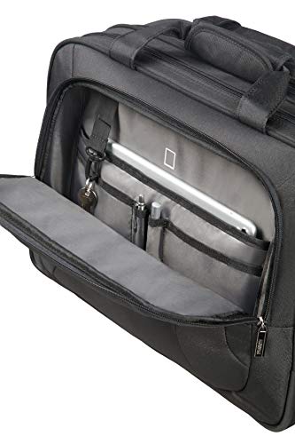 American Tourister At Work - Maletín para portátil, Negro (Black/Orange) American Tourister At Work - Maletín para portátil, Negro (Black/Orange)