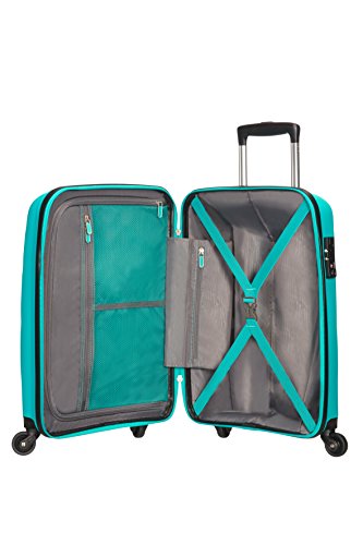 American Tourister - Bon Air - Spinner Equipaje de mano 55 cm, 32 L, Azul (Deep Turquoise)