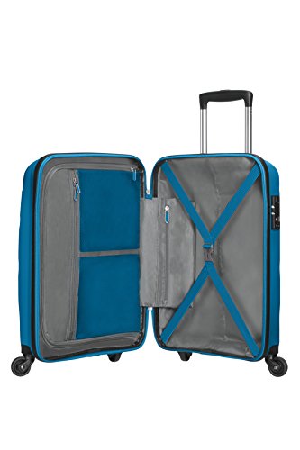 American Tourister - Bon Air - Spinner Equipaje de mano 55 cm, 32 L, Azul (Seaport Blue)