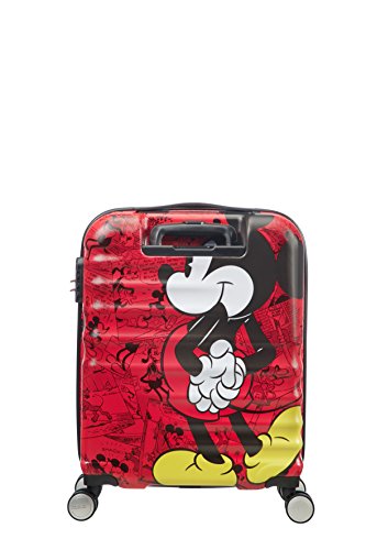 American Tourister Disney Wavebreaker - Maleta Infantil, Spinner S (55 cm - 36 L), Multicolor (Mickey Comics Red) American Tourister Disney Wavebreaker - Maleta Infantil, Spinner S (55 cm - 36 L), Multicolor (Mickey Comics Red)