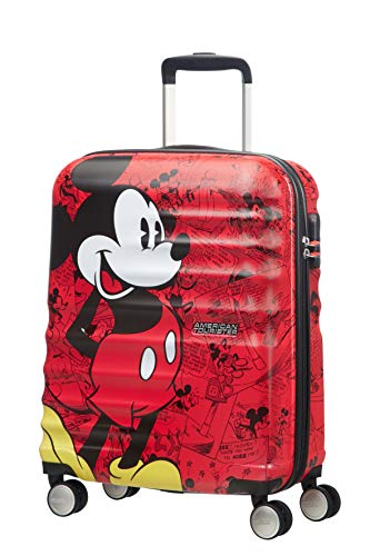 American Tourister Disney Wavebreaker - Maleta Infantil, Spinner S (55 cm - 36 L), Multicolor (Mickey Comics Red) American Tourister Disney Wavebreaker - Maleta Infantil, Spinner S (55 cm - 36 L), Multicolor (Mickey Comics Red)