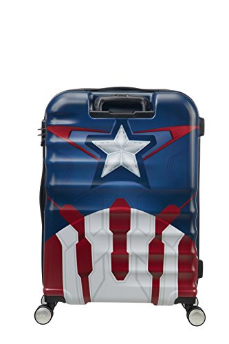 American Tourister Disney Wavebreaker Marvel - Maleta, Cuatro Ruedas, Multicolor (Captain America Close-Up), M (67cm-64L) American Tourister Disney Wavebreaker Marvel - Maleta, Cuatro Ruedas, Multicolor (Captain America Close-Up), M (67cm-64L)