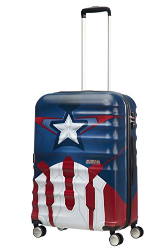 American Tourister Disney Wavebreaker Marvel - Maleta, Cuatro Ruedas, Multicolor (Captain America Close-Up), M (67cm-64L) American Tourister Disney Wavebreaker Marvel - Maleta, Cuatro Ruedas, Multicolor (Captain America Close-Up), M (67cm-64L)