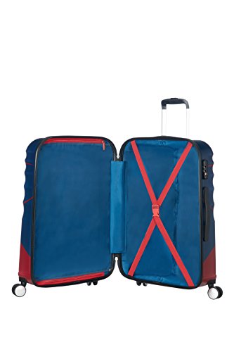 American Tourister Disney Wavebreaker Marvel - Maleta, Cuatro Ruedas, Multicolor (Captain America Close-Up), M (67cm-64L)