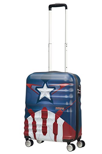 American Tourister Disney Wavebreaker Marvel - Maleta, Cuatro Ruedas, Multicolor (Captain America Close-Up), S (55cm-36L) American Tourister Disney Wavebreaker Marvel - Maleta, Cuatro Ruedas, Multicolor (Captain America Close-Up), S (55cm-36L)