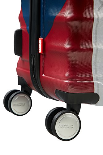 American Tourister Disney Wavebreaker Marvel - Maleta, Cuatro Ruedas, Multicolor (Captain America Close-Up), S (55cm-36L) American Tourister Disney Wavebreaker Marvel - Maleta, Cuatro Ruedas, Multicolor (Captain America Close-Up), S (55cm-36L)