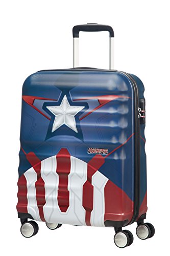 American Tourister Disney Wavebreaker Marvel - Maleta, Cuatro Ruedas, Multicolor (Captain America Close-Up), S (55cm-36L) American Tourister Disney Wavebreaker Marvel - Maleta, Cuatro Ruedas, Multicolor (Captain America Close-Up), S (55cm-36L)