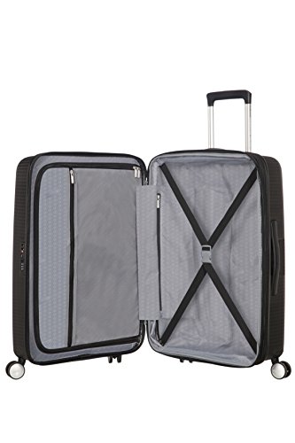 American Tourister Soundbox Spinner Equipaje de mano L (77 cm 110 L), Negro (Bass Black) American Tourister Soundbox Spinner Equipaje de mano L (77 cm 110 L), Negro (Bass Black)