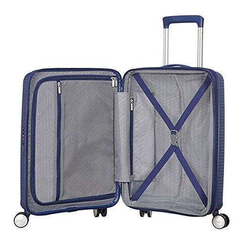 American Tourister Soundbox Spinner Equipaje de mano S (55 cm 41 L), Azul (Midnight Navy) American Tourister Soundbox Spinner Equipaje de mano S (55 cm 41 L), Azul (Midnight Navy)