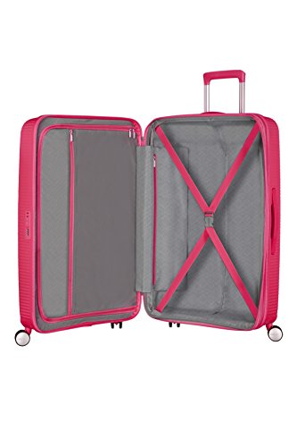 American Tourister - Soundbox Spinner Expandible, 67cm, 71,5/81 L - 3,7 KG, Rosa (Lightning Pink)