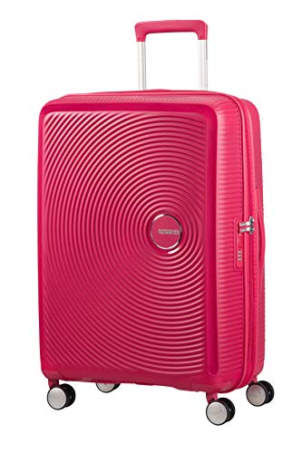 American Tourister - Soundbox Spinner Expandible, 67cm, 71,5/81 L - 3,7 KG, Rosa (Lightning Pink)