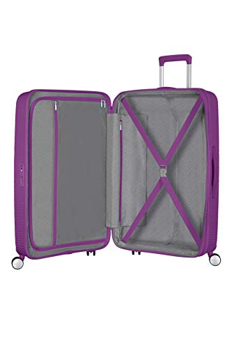 American Tourister Soundbox - Spinner Medium Expandable Maleta, 67 cm, 81 Liters, Morado (Purple Orchid)