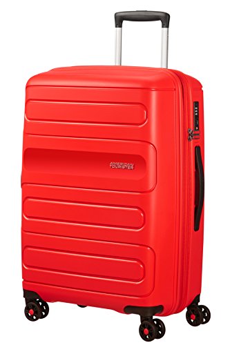 American Tourister Sunside Spinner 68 Expandible, 3.7 kg, 72.5/83.5 l, Rojo (Sunset Red)