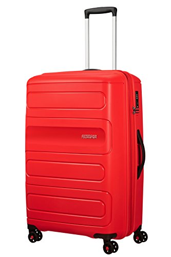 American Tourister Sunside Spinner 77 Expandible, 4.5 kg, 106/118 l, Rojo (Sunset Red)