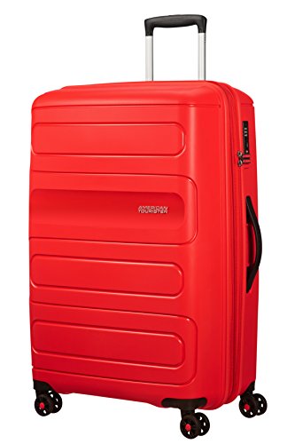 American Tourister Sunside Spinner 77 Expandible, 4.5 kg, 106/118 l, Rojo (Sunset Red)