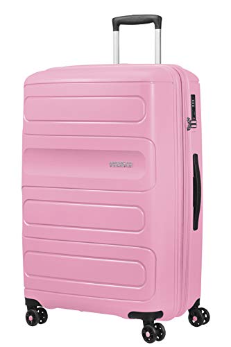 American Tourister Sunside - Spinner L Expandible Maleta, 77 cm, 106/118 L, Rosa (Pink Gelato)