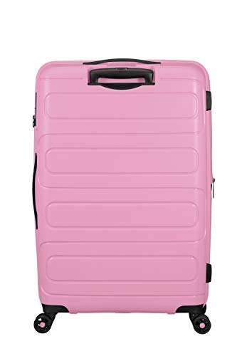 American Tourister Sunside - Spinner L Expandible Maleta, 77 cm, 106/118 L, Rosa (Pink Gelato)