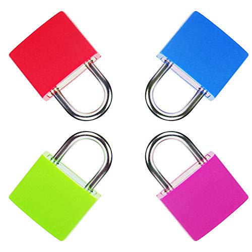 AMIGOB 10 PCS Candado Pequeño de Color con 2 Llaves para Maletas Accesorios