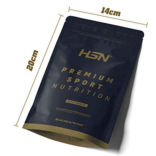 Aminoácidos Esenciales en Polvo de HSN | EvoEAAs Energy | Essential Amino Acids | Con Cafeína | Energía + Recuperador + Ganar Masa Muscular | Vegano, Sin Gluten, Sin Lactosa, Sabor Naranja, 150 gr