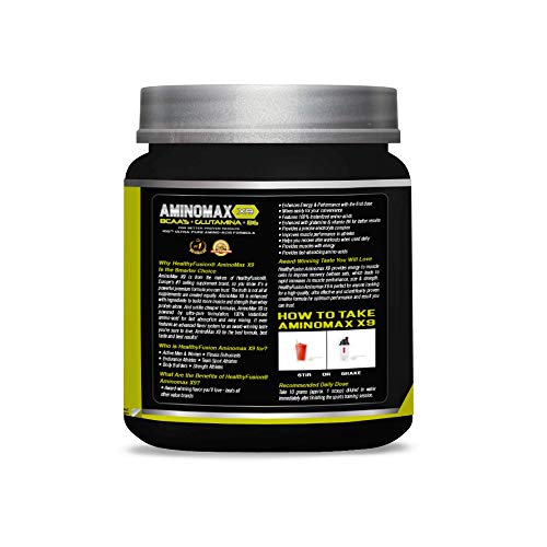 Aminoácidos ramificados BCAA 100% puros | Aminoácidos esenciales | Con BCAA´S + glutamina + vitamina B6 | Aumenta tu masa muscular y obtén una rápida recuperación | Sabor a sandía | 30 tomas