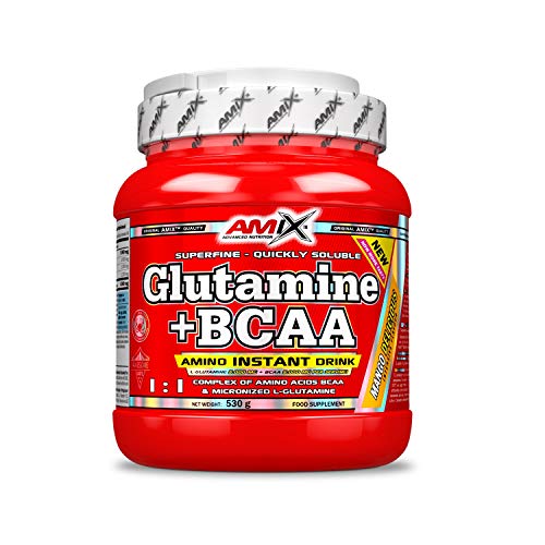 Amix Glutamina+Bcaa 530 Gr Frutas Del Bosque 530 g Amix Glutamina+Bcaa 530 Gr Frutas Del Bosque 530 g