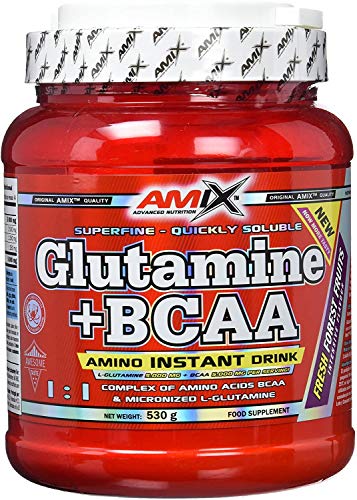 Amix Glutamina+Bcaa 530 Gr Frutas Del Bosque 530 g Amix Glutamina+Bcaa 530 Gr Frutas Del Bosque 530 g