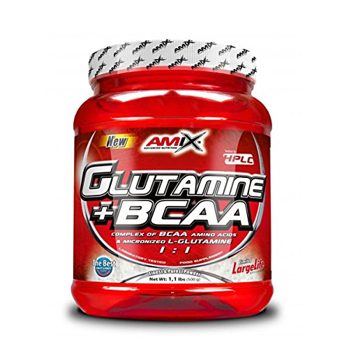 AMIX Glutamine + BCAA Powder - 530 gr Mango