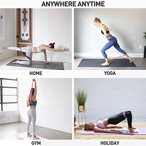 Amonax Bandas Elasticas Fitness, Cintas Elasticas Fitness Látex Natural con 4 Niveles Ejercicios en Piernas, Glúteos y Brazos, 4 Bandas Resistencia para Yoga, Pilates, Crossfit, Estiramientos, Fuerza Amonax Bandas Elasticas Fitness, Cintas Elasticas Fitness Látex Natural con 4 Niveles Ejercicios en Piernas, Glúteos y Brazos, 4 Bandas Resistencia para Yoga, Pilates, Crossfit, Estiramientos, Fuerza