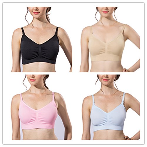 AMOURRI Sujetador de Maternidad para Mujeres Bra Bralette sin Costuras (2Pack/3Pack) AMOURRI Sujetador de Maternidad para Mujeres Bra Bralette sin Costuras (2Pack/3Pack)