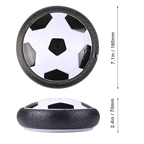 amzdeal Air Football Kit Juguete Balón de Fútbol（1 x Air Hover Ball+1 Mini Soccer +1 Goal de Fútbol +1 Aguja de Gas） Aire Fútbol