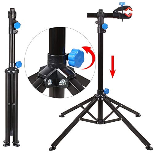 amzdeal Soporte Caballete de reparación de Bicicletas Soporte de Reparar Bici Altura Ajustable115cm-170cm, Soporte para Reparar Bicicleta Girando hasta 360 °,Nueva versión amzdeal Soporte Caballete de reparación de Bicicletas Soporte de Reparar Bici Altura Ajustable115cm-170cm, Soporte para Reparar Bicicleta Girando hasta 360 °,Nueva versión