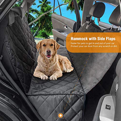 AMZPET Funda Protectora, Lona Impermeable para el Transporte de las Mascotas para el Asiento Trasero del Coche y Duradera, Diferentes Tamaños y Dimensiones