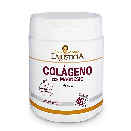Ana Maria Lajusticia - ColĂĄgeno con magnesio â 350 gramos (sabor neutro) articulaciones fuertes y piel tersa. Regenerador de tejidos con colĂĄgeno hidrolizado tipo 1 y tipo 2. Envase para 46 dĂas. Ana Maria Lajusticia - ColĂĄgeno con magnesio â 350 gramos (sabor neutro) articulaciones fuertes y piel tersa. Regenerador de tejidos con colĂĄgeno hidrolizado tipo 1 y tipo 2. Envase para 46 dĂas.