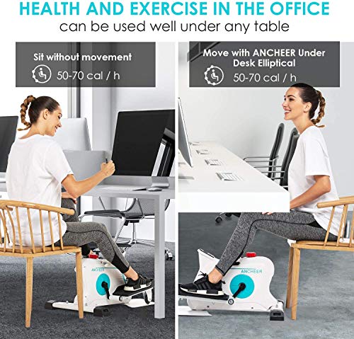 ANCHEER Mini Elíptica Mini Stepper Hometrainer 10 Niveles de Resistencia Ajustables//Pantalla LCD Stepper de apartamento portátil/Máquina de Ejercicios para Oficina Hogar, Carga MAX 110 kg (Blanco) ANCHEER Mini Elíptica Mini Stepper Hometrainer 10 Niveles de Resistencia Ajustables//Pantalla LCD Stepper de apartamento portátil/Máquina de Ejercicios para Oficina Hogar, Carga MAX 110 kg (Blanco)