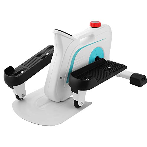 ANCHEER Mini Elíptica Mini Stepper Hometrainer 10 Niveles de Resistencia Ajustables//Pantalla LCD Stepper de apartamento portátil/Máquina de Ejercicios para Oficina Hogar, Carga MAX 110 kg (Blanco)